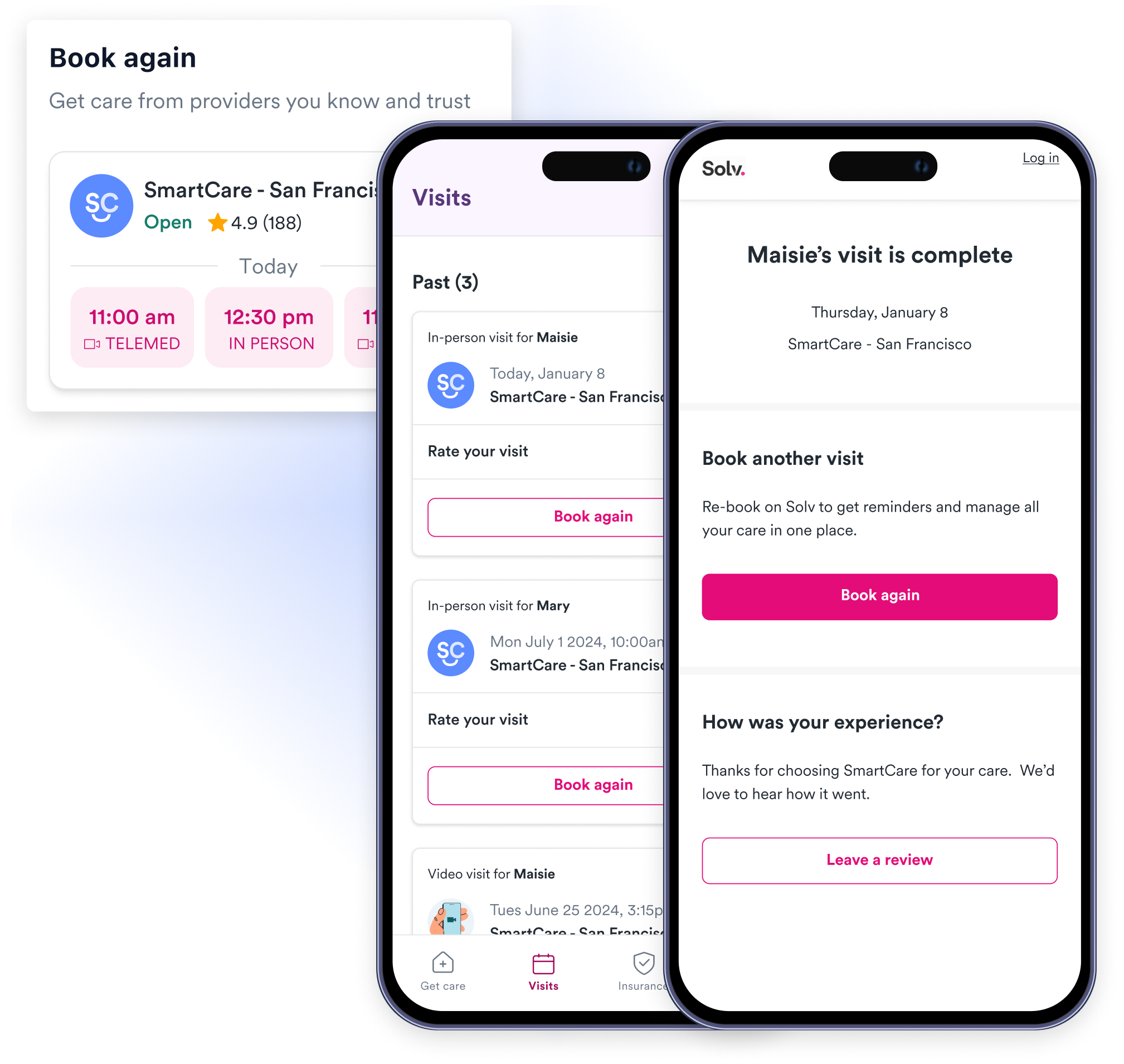booking with solv on your phone