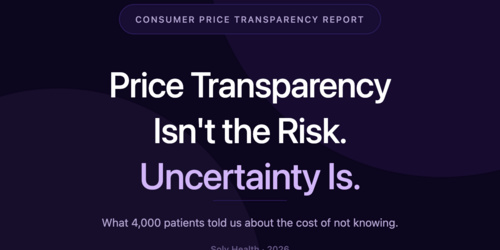 Price transparency isn’t the risk, uncertainty is 