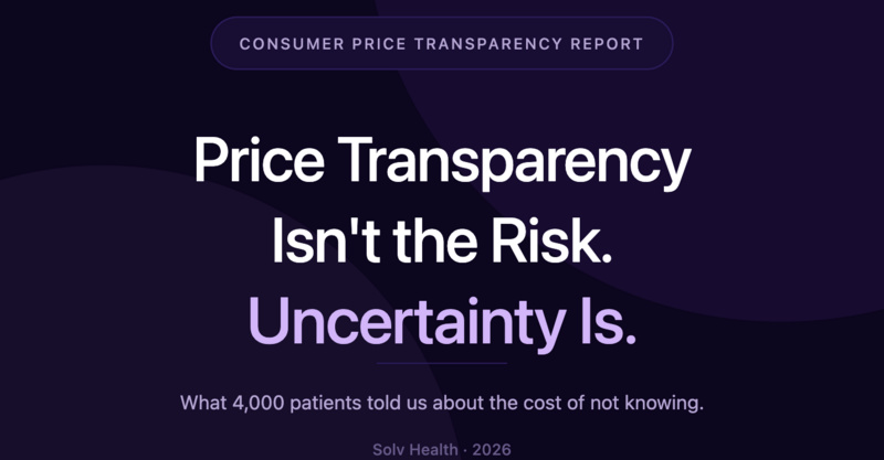 Price transparency isn’t the risk, uncertainty is