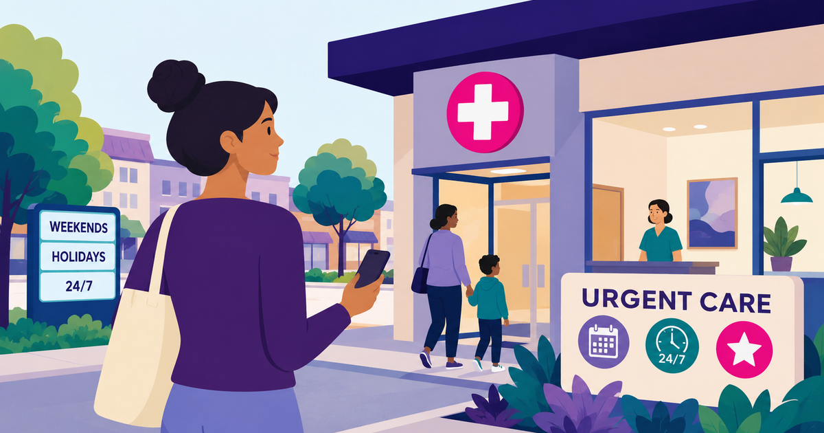 Is urgent care open on weekends and holidays?