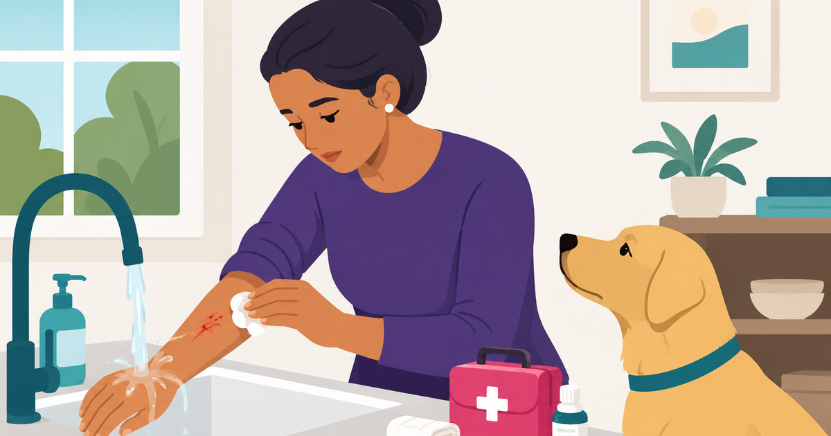 First aid: How to treat a dog bite at home?