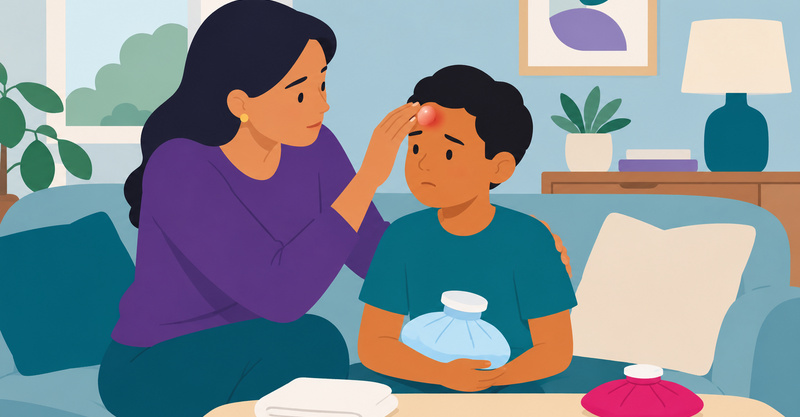 Bump on forehead: Common causes and when to see a doctor