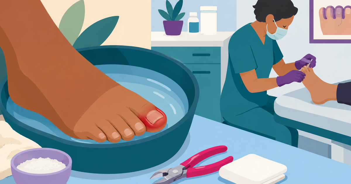 From soaking to surgery: Treatment options for urgent care of ingrown toenails