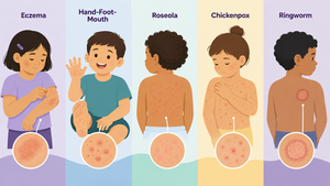 7 common childhood rashes: How to identify and treat them