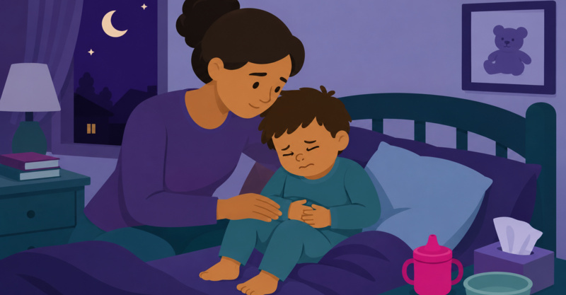 Toddler belly pain at 2 am: What's normal and when to worry